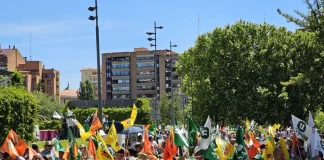 El campo de Castilla y León clama por su futuro ante una nueva cosecha que se saldará con más pérdidas manifestación Valladolid