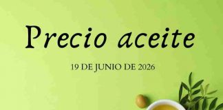 Precio medio en origen del aceite de oliva (19-junio-2026) precio aceite de oliva