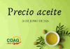 Precio medio en origen del aceite de oliva (26-junio-2026)
