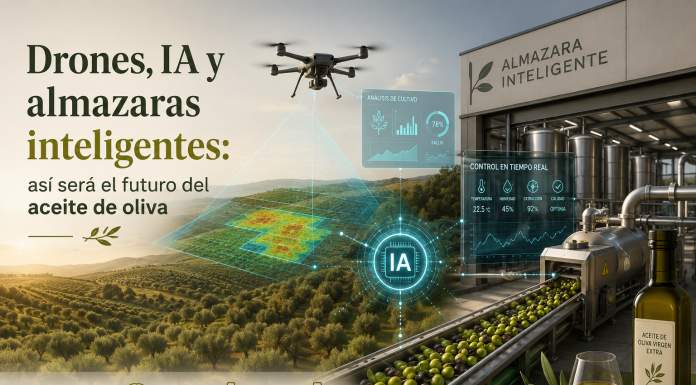Drones, IA y almazaras inteligentes: así será el futuro del aceite de oliva futuro del aceite de oliva