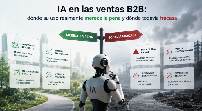 IA en las ventas B2B: dónde su uso realmente merece la pena y dónde todavía fracasa IA