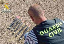 La Guardia Civil neutraliza seis cohetes granífugos en la provincia de Albacete cohetes granífugos
