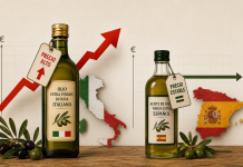 El precio del aceite de oliva italiano se dispara frente al español gráfico aceite