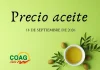 Precio medio en origen del aceite de oliva (18-septiembre-2026)