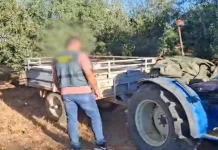 La Guardia Civil recupera en Sevilla un tractor robado en una finca de Umbrete tractor robado