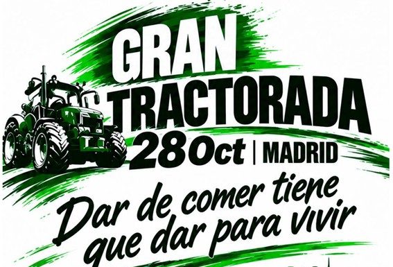 Cooperativas Agro-alimentarias de España apoya la tractorada del 28 de octubre en Madrid tractorada octubre 2026