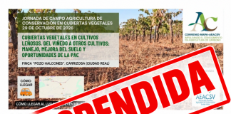 Suspendida la jornada de campo sobre cubiertas vegetales en Carrizosa (Ciudad Real)