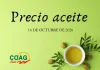 Precio medio en origen del aceite de oliva (16-octubre-2026)