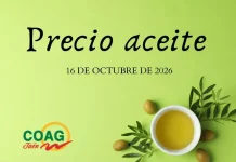 Precio medio en origen del aceite de oliva (16-octubre-2026)