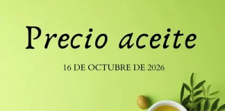 Precio medio en origen del aceite de oliva (16-octubre-2026)